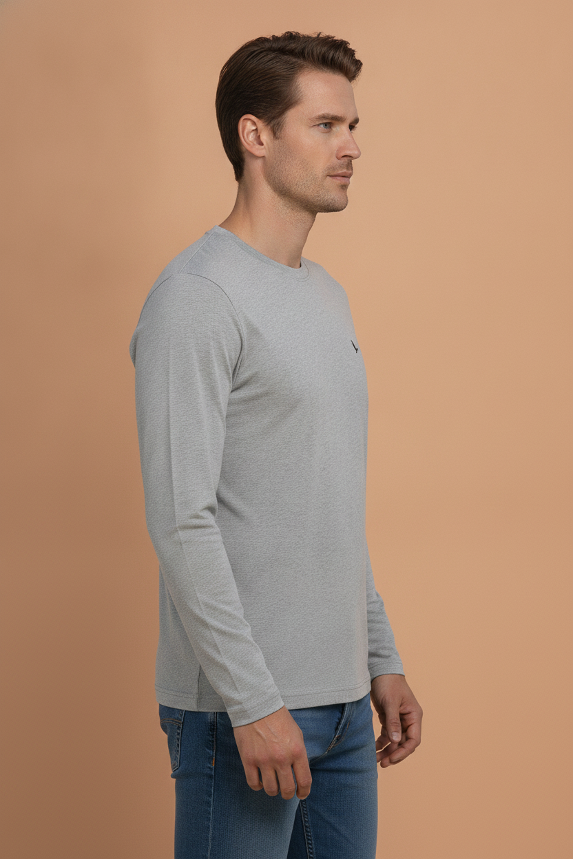 Mens Premium Cotton Printed Full Sleeve T-Shirts