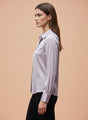Lilac Regular Fit Summer Satin Shirt