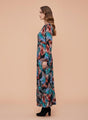 Rayon Printed Full Sleeve Maxi Dress