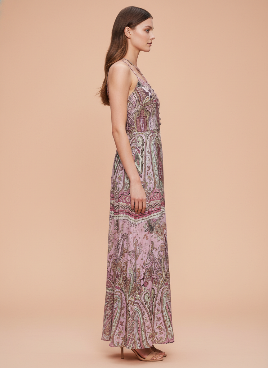 Women’s Elegant Printed Maxi Dress