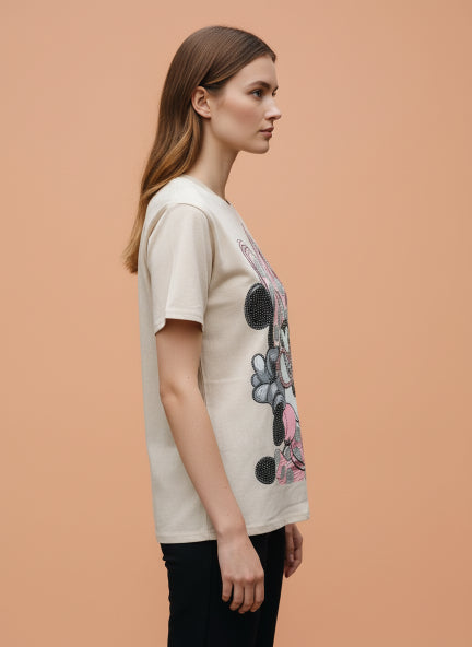 Trendy Graphic Print Oversized T-Shirt