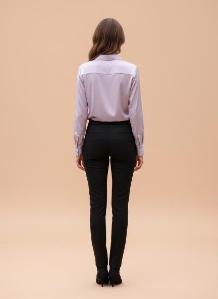 Blush Pink Regular Fit Summer Satin Shirt