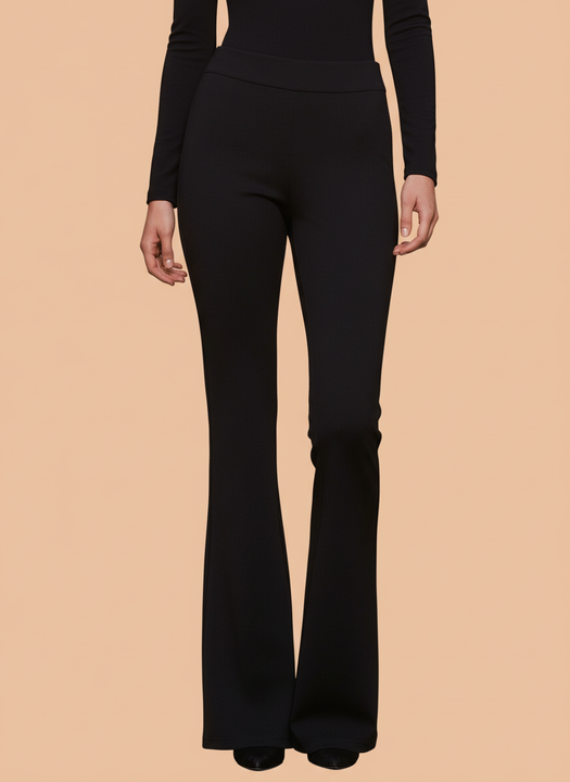 Black Flared Trousers for Women