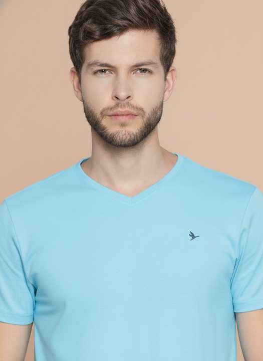 Mens Premium Cotton Half Sleeve V Neck T-Shirts