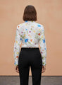 Premium Micro Multicolour Long Length Curved Hem Digital Print Shirt