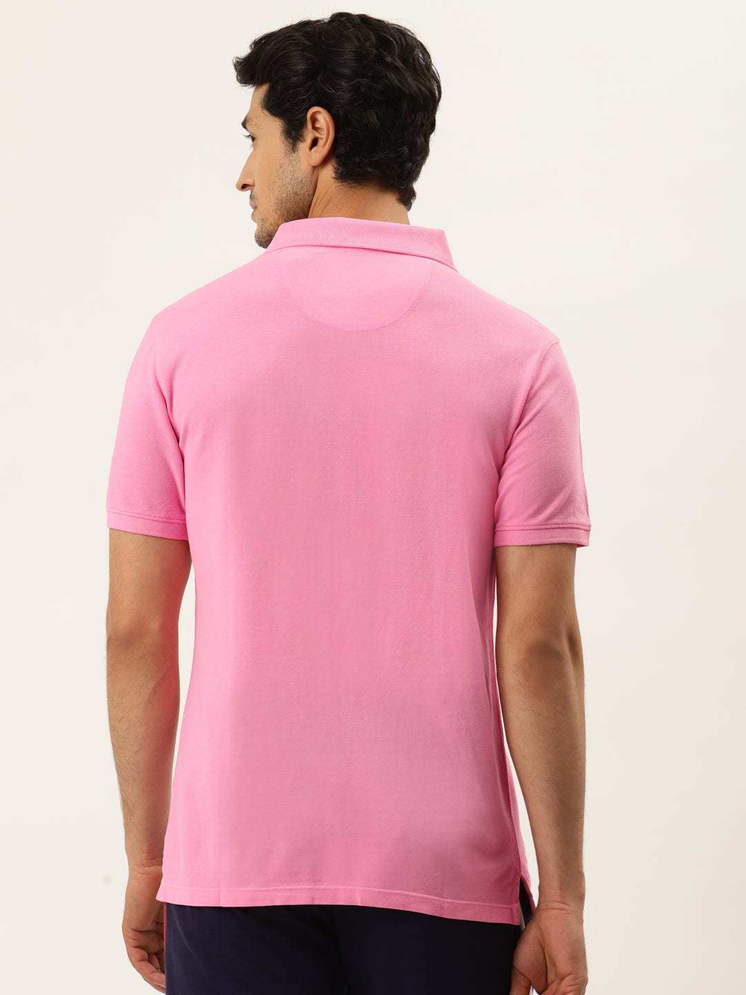 Premium Pink Cotton Half Sleeve Polo