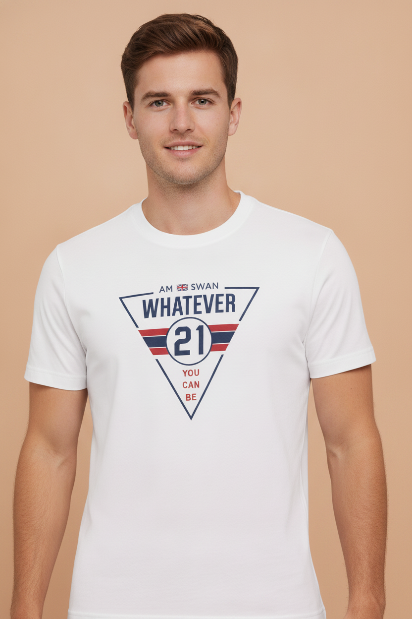 Mens Premium Cotton Lycra Graphic Half Sleeve Crew Neck T-Shirts