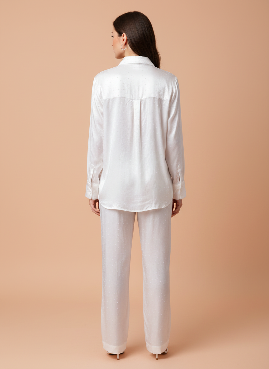 Women’s Elegant White Co-Ord Set