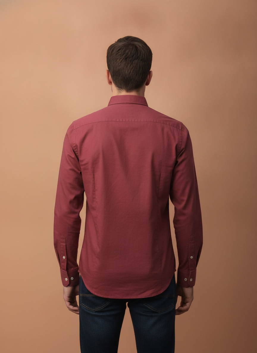 Pink Shirt With Premium Cotton Lycra