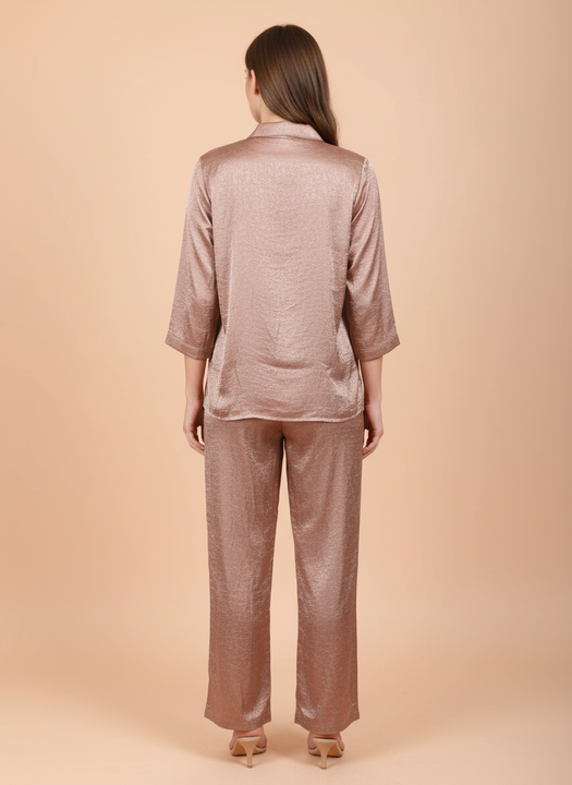 Elegant Dusty Pink Co-Ord Set for Women