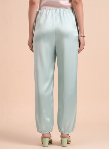 European Satin Loose Fit Trouser