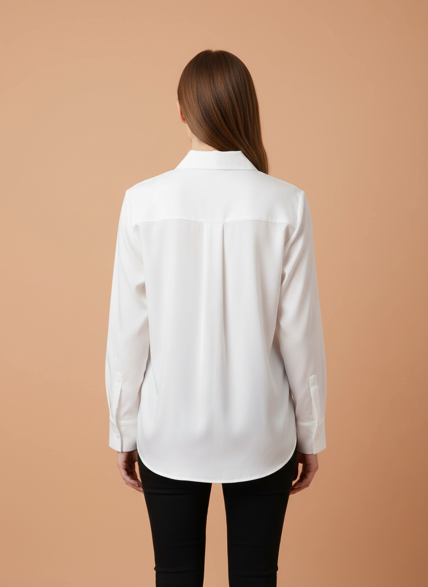 Elegant  Floral Embroidered Shirt for Women
