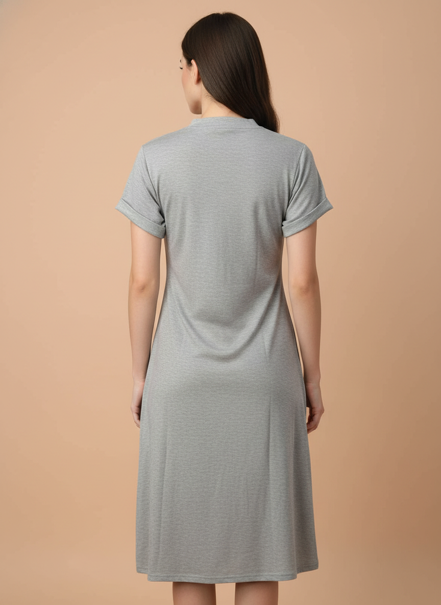 Women’s Printed Grey  Dress