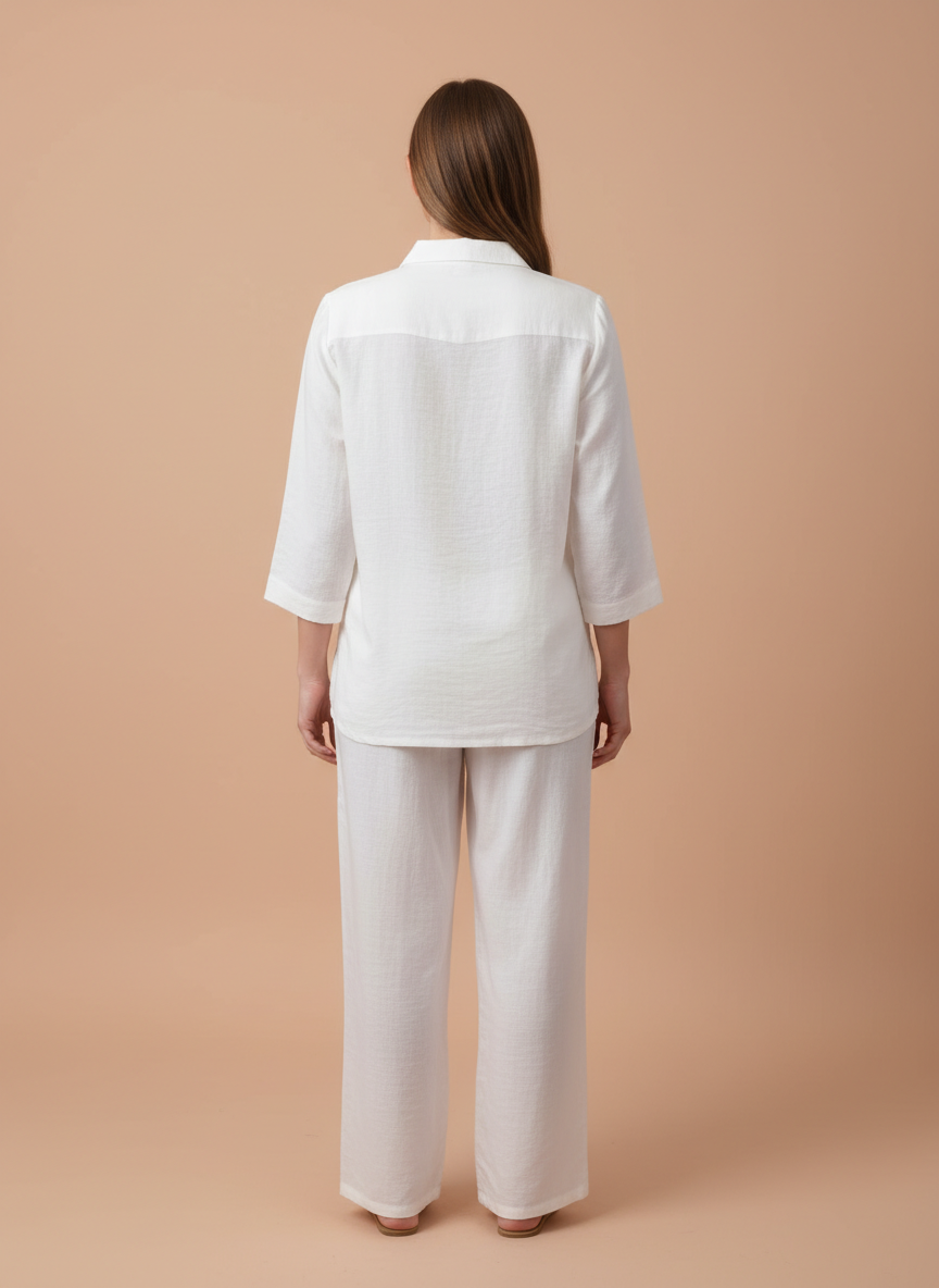 Elegant White Co-Ord Set for Women