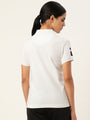 WOMENS PREMIUM COTTON PRINTED HALF SLEEVE POLO T-SHIRTS