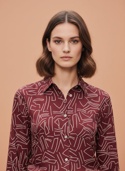 Premium Rayon Shirt With Spread Collar