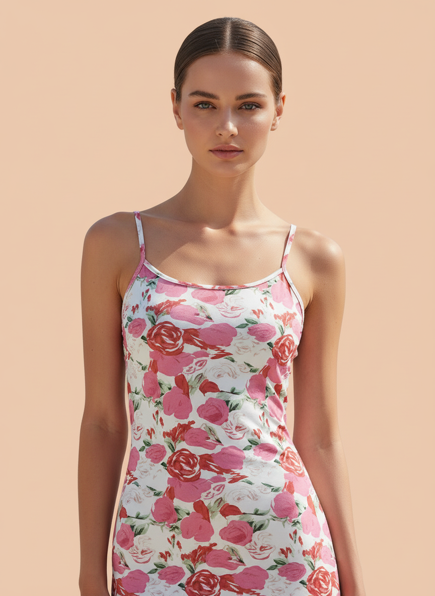 Elegant Floral Bodycon Maxi Dress for Women