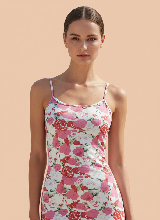 Elegant Floral Bodycon Maxi Dress for Women