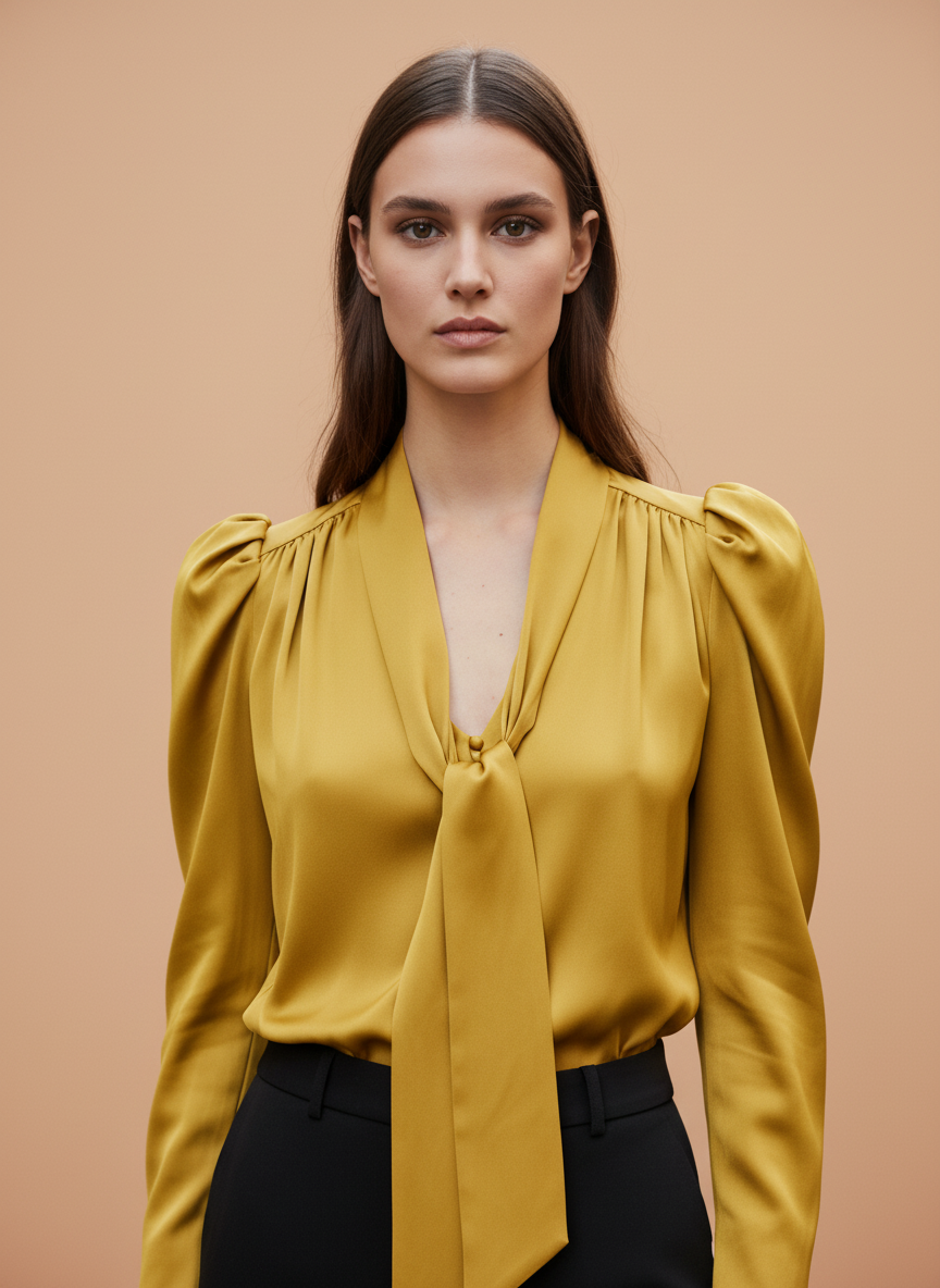 Women's Elegant Long Sleeve Formal Top