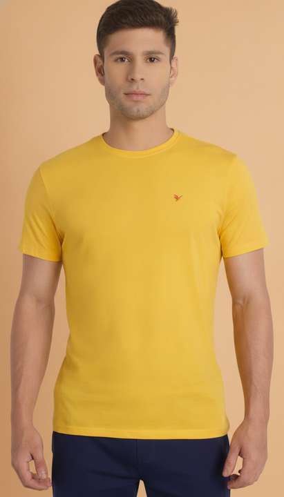 Mens Premium Cotton Half Sleeve Crew Neck T-Shirts