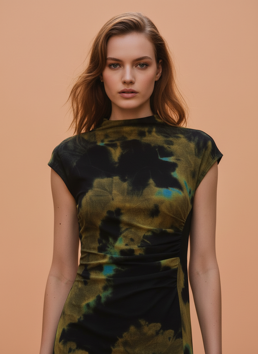Women’s Stylish Printed Midi Dress