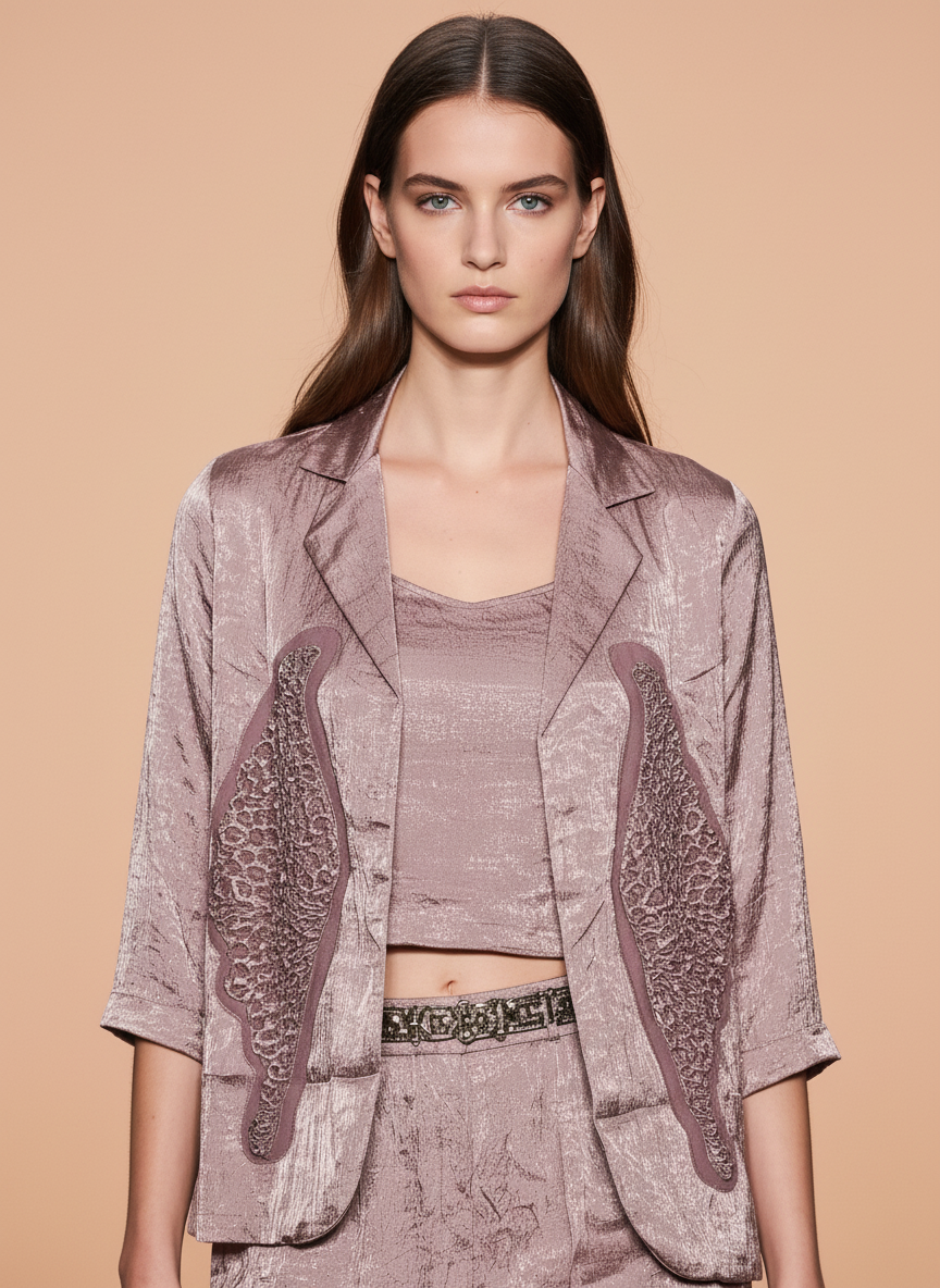 Elegant Dusty Pink Co-Ord Set for Women