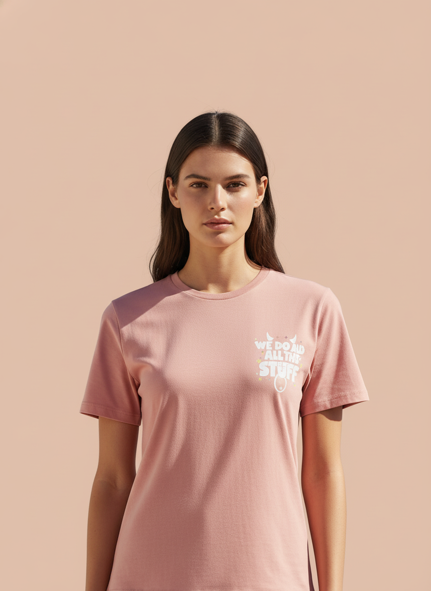 Women's Pink Oversized T-Shirt