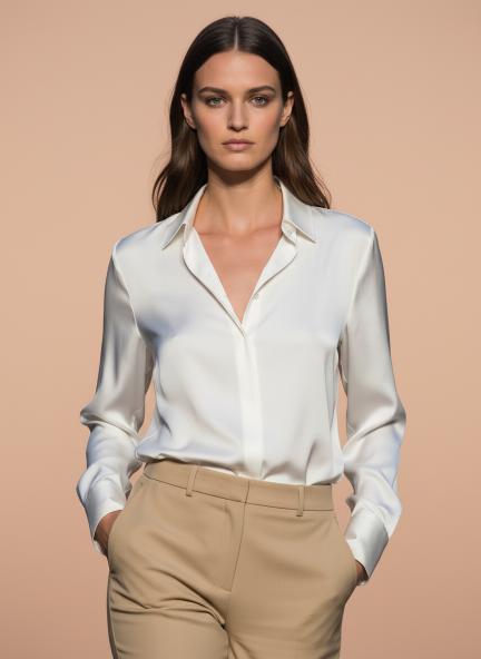 Vanilla Regular Fit Summer Satin Shirt
