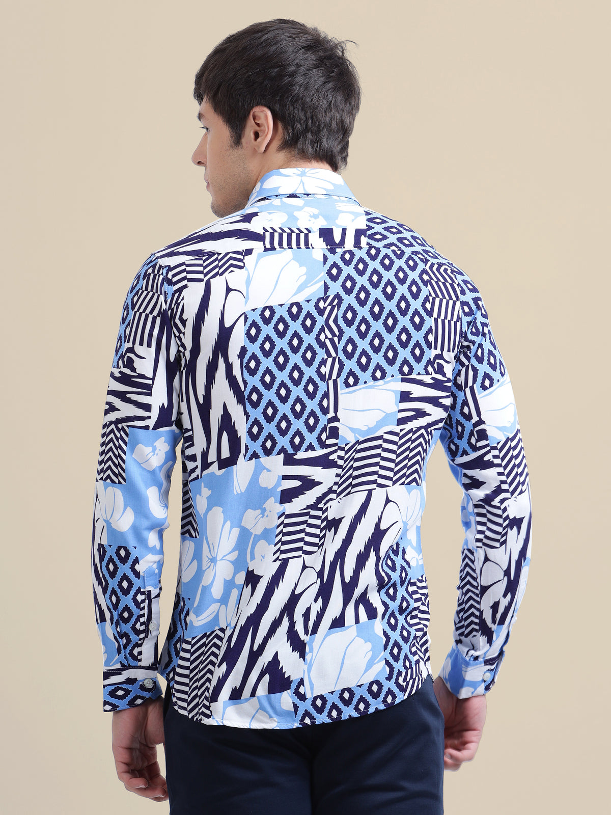 Men's Premium Rayon Shirt With Tropical Print