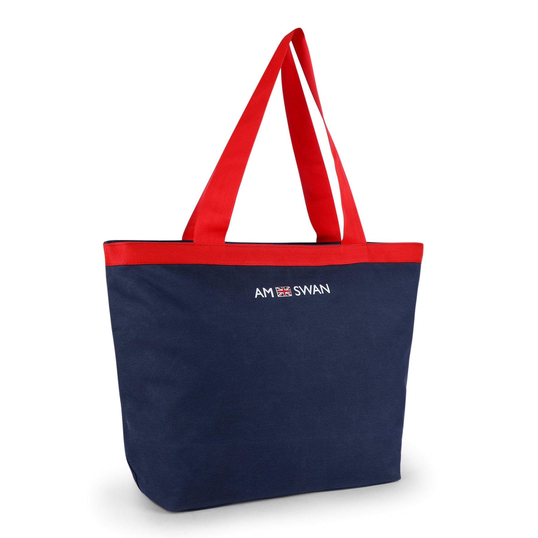 AMSWAN UNISEX BLUE AND RED TOTE BAG