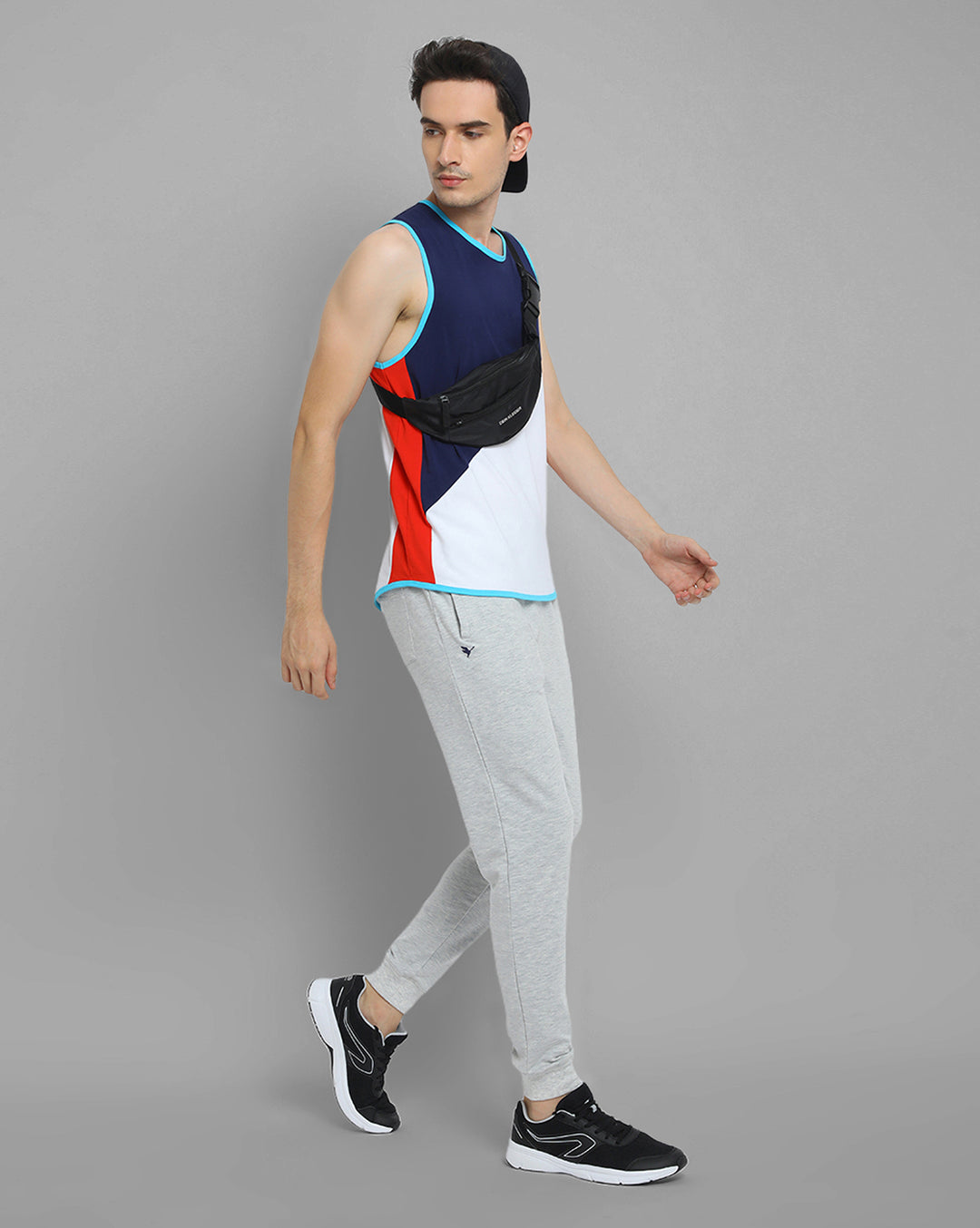 MENS COTTON RICH LYCRA SLEEVELESS CREW NECK T-SHIRTS