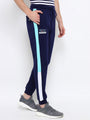 Mens Premium Cotton Colourblocked Printed Track Pants
