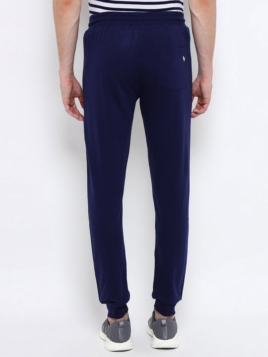 Mens Premium Cotton Colourblocked Printed Track Pants