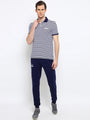 Mens Premium Cotton Colourblocked Printed Track Pants