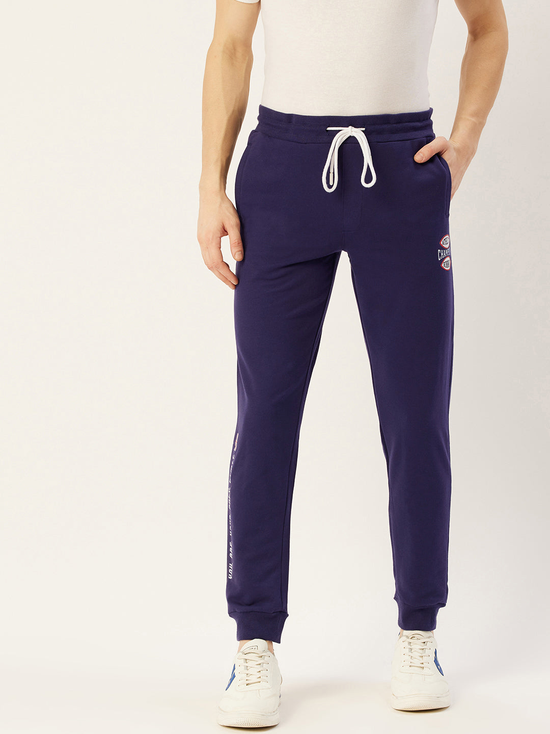 Mens Premium Cotton Printed Track Pants