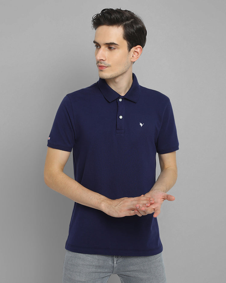 Mens Cotton Rich Half Sleeve Collar T-Shirts