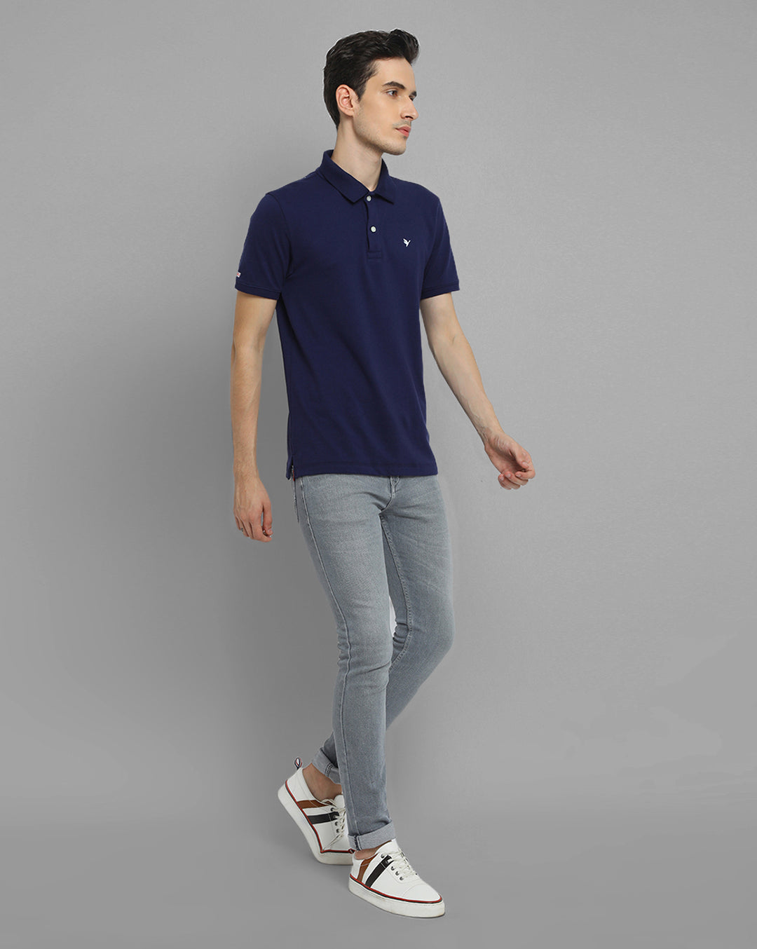 Mens Cotton Rich Half Sleeve Collar T-Shirts