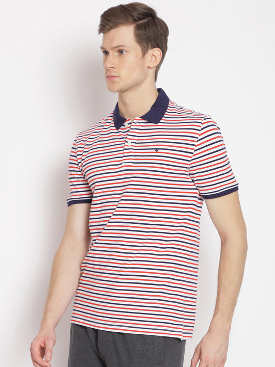 Premium Cotton Striped Polo Tees
