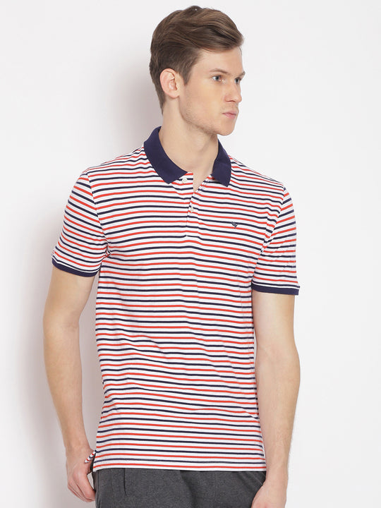 Premium Cotton Striped Polo Tees