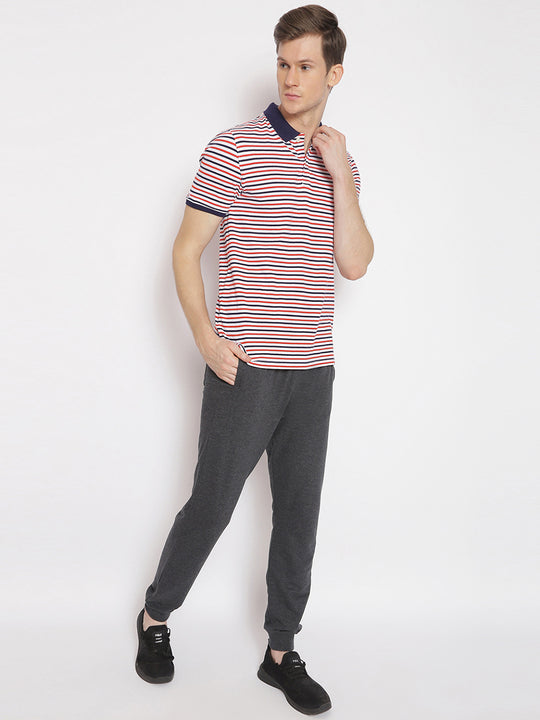 Premium Cotton Striped Polo Tees