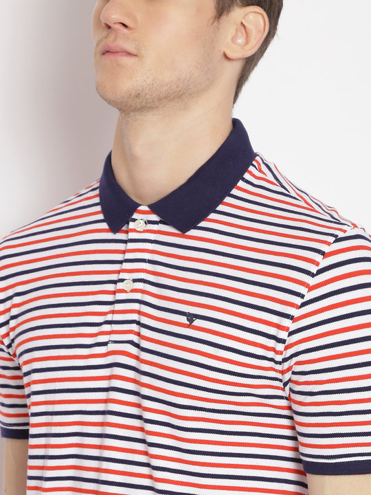 Premium Cotton Striped Polo Tees