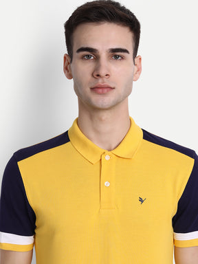 Premium Yellow Cotton Half Sleeve Polo