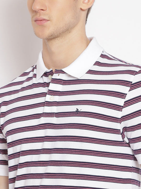 Premium Cotton Striped Polo Tees