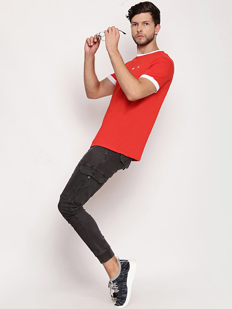 MENS PREMIUM COTTON HALF SLEEVE CREW NECK T-SHIRTS