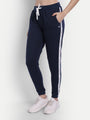 Womens Cotton Lycra Smart Fit Solid Track Pants