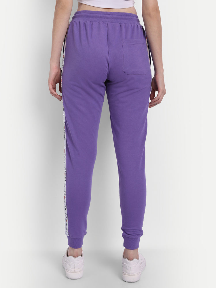 WOMENS PREMIUM COTTON SOLID TRACK PANTS