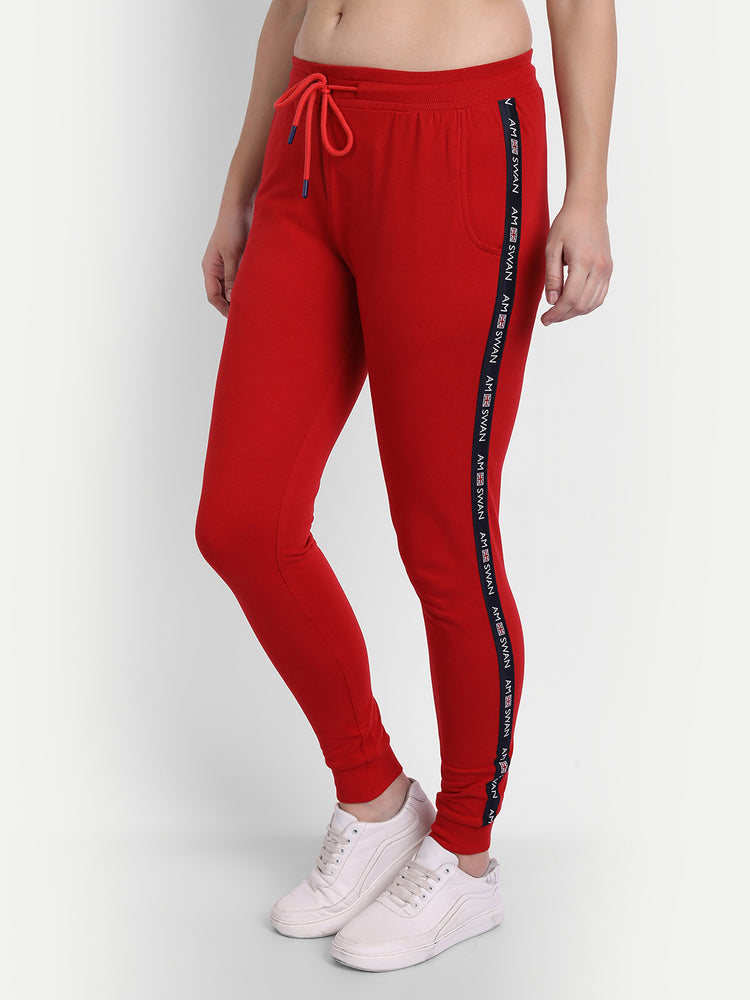 WOMENS PREMIUM COTTON PRINTED TRACK PANTS