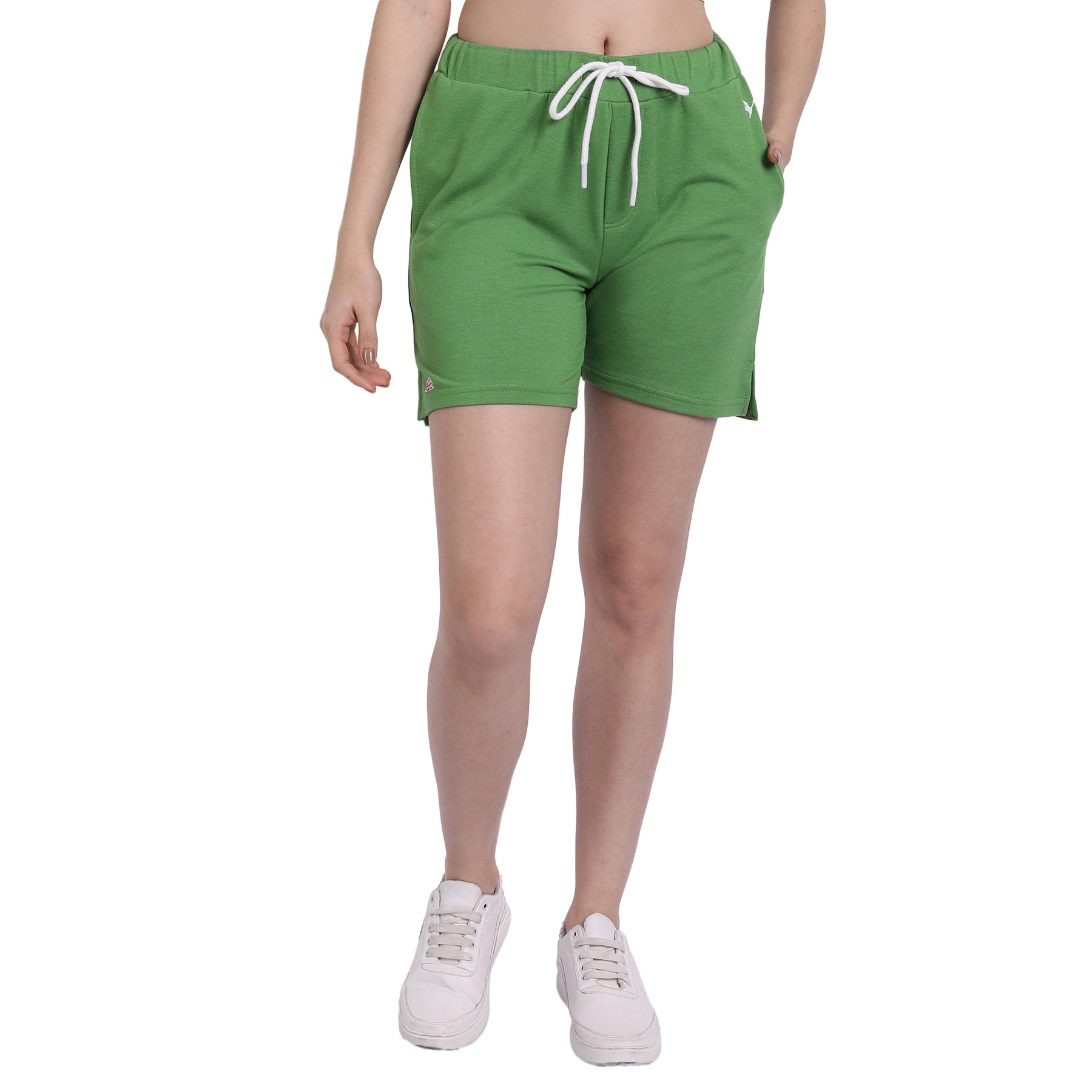 Women's  Cotton Lycra Smart Fit Printed Shorts
