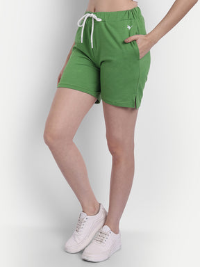 Women's  Cotton Lycra Smart Fit Printed Shorts