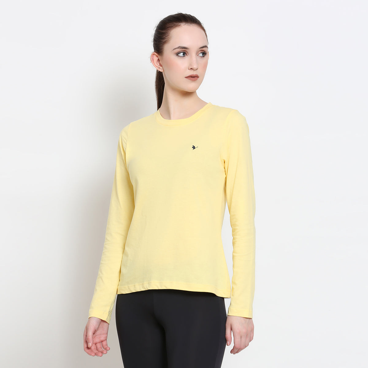 Women's Premium Cotton Solid Full Sleeve T-shirts